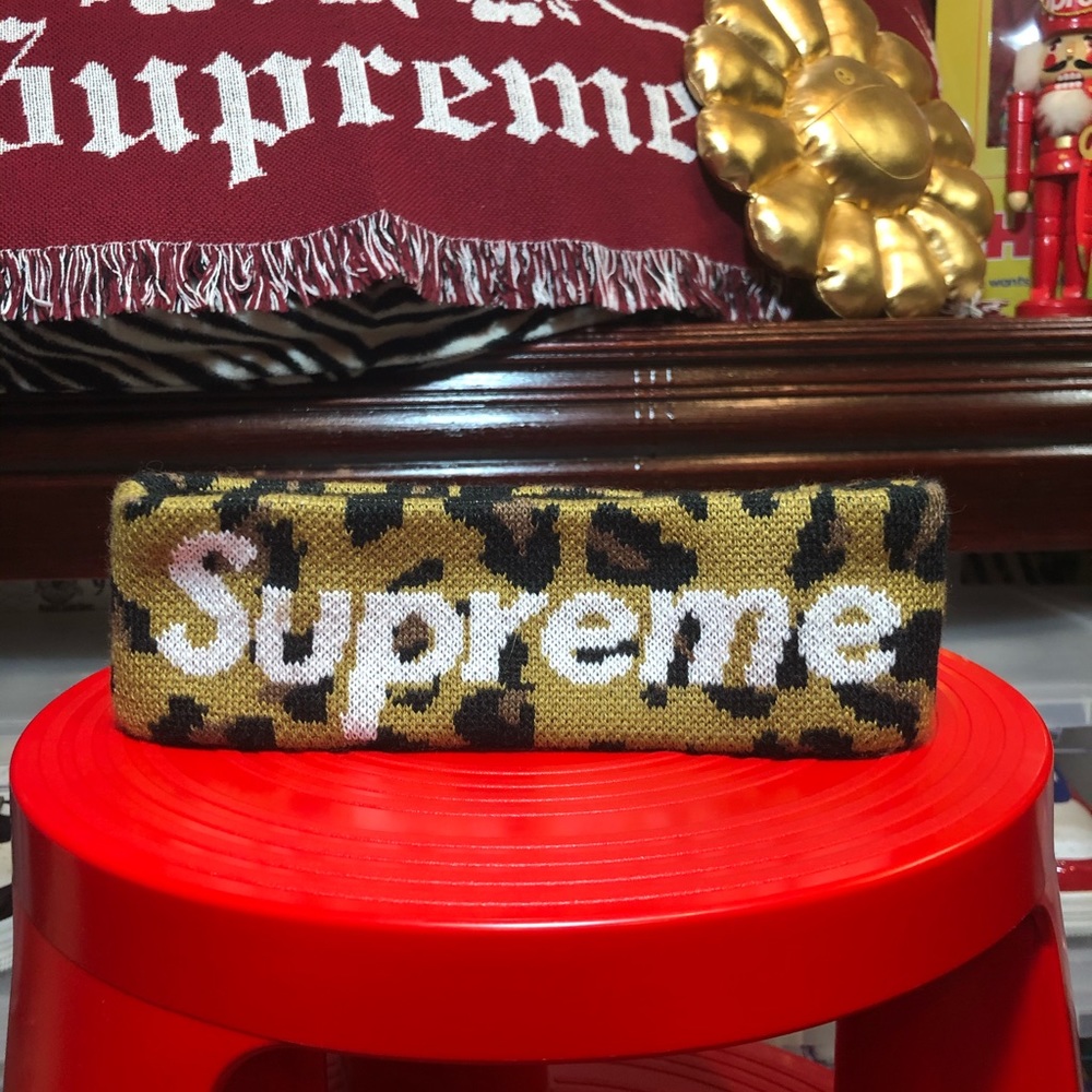 Supreme New Era Leopard Headband